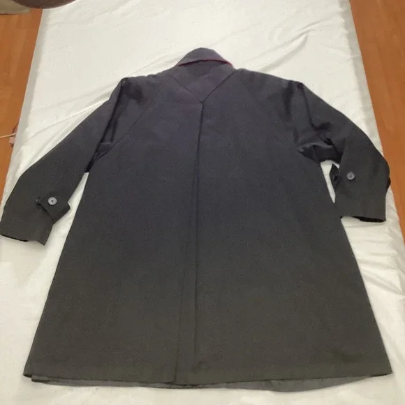 London Fog Women's Black Double Breasted Trench Coat Size 12 Reg - Picture 6 of 11